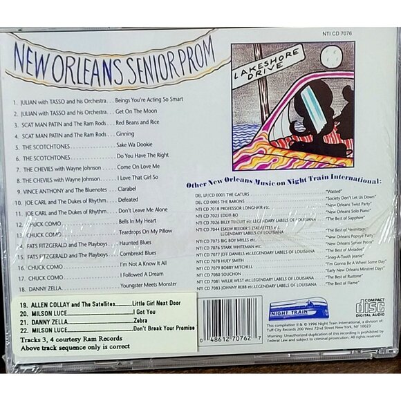 New Orleans Senior Prom - New Sealed CD - Crescent City Rock & Roll  37348cd - Picture 2 of 2